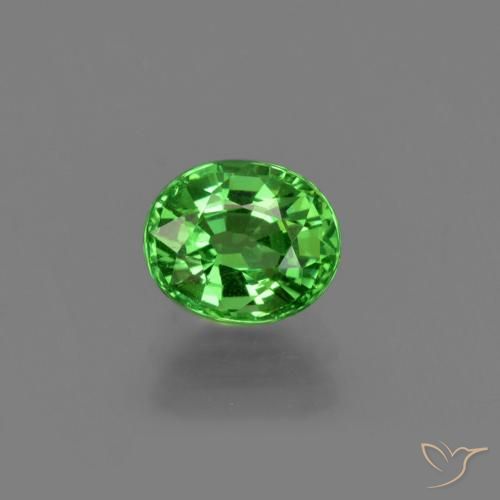 1.04ct Natural Verde eléctrico Granate Tsavorita, Ovalada, VS