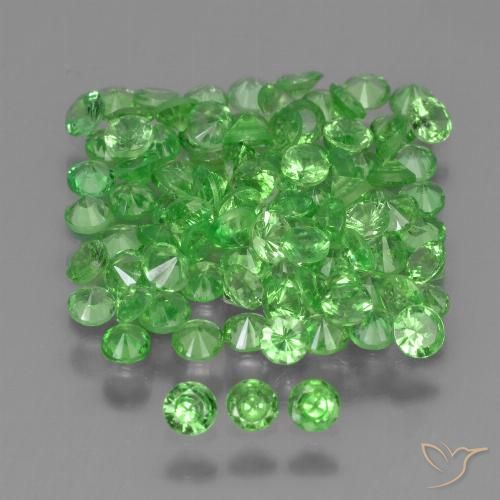 4.78ctw Natural Verde vivo Granate tsavorita, Redondo, VS