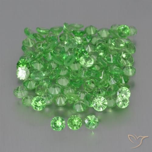 4.75ctw Natural Verde vivo Granate tsavorita, Redondo, VS