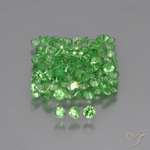 4.91ctw Natural Verde claro Granate Tsavorita, Redondo, VS