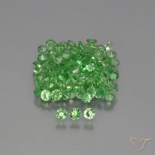 4.09ctw Natural Verde medio Granate tsavorita, Redondo, VS