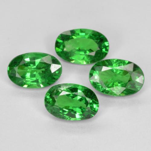 Gemas de granate tsavorita verde natural de 1,95 ct, corte óvalo, VS