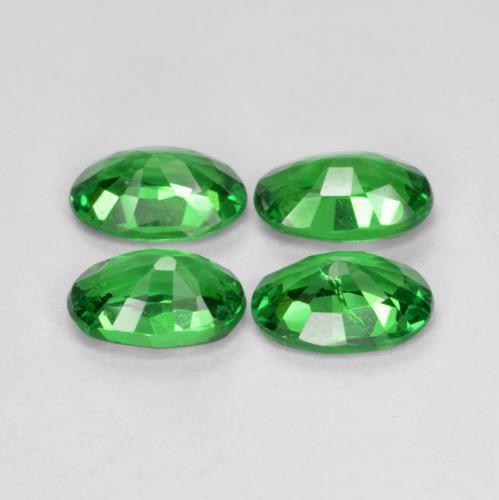 Gemas de granate tsavorita verde natural de 1,95 ct, corte óvalo, VS