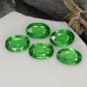 Gemas de granate tsavorita verde natural de 2,01 ct, corte óvalo, VS