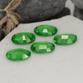Gemas de granate tsavorita verde natural de 2,01 ct, corte óvalo, VS