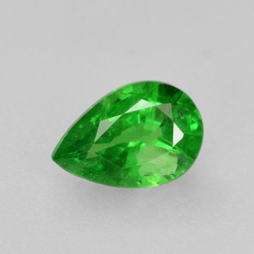 granate tsavorita Verde claro natural de 0.46 ct, En forma de pera, VS