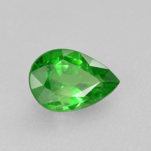 granate tsavorita Verde claro natural de 0.46 ct, En forma de pera, VS