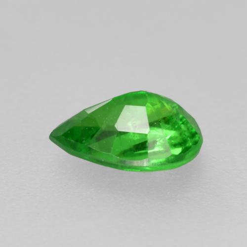 granate tsavorita Verde claro natural de 0.46 ct, En forma de pera, VS
