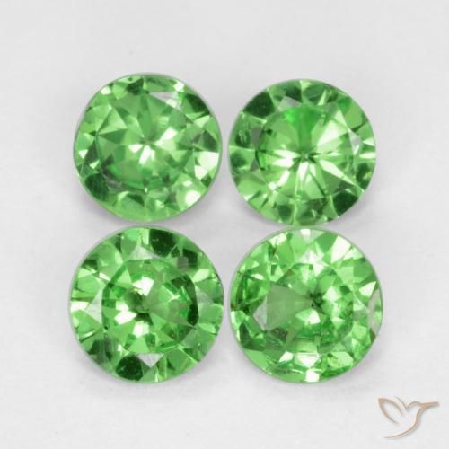 1.08ctw Natural Verde claro Granate Tsavorita, Redondo, VS