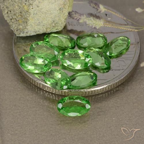 1.93ctw Natural Verde claro Granate Tsavorita, Ovalada, VS