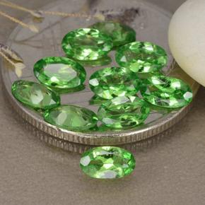 Gemas de granate tsavorita verde natural de 2,27 ct, corte óvalo, VS