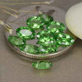 Gemas de granate tsavorita verde natural de 2,27 ct, corte óvalo, VS