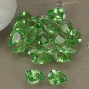 Gemas de granate tsavorita verde natural de 2,99 ct, en forma de pera, VS