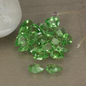 Gemas de granate tsavorita verde natural de 2,99 ct, en forma de pera, VS