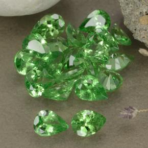 Gemas de granate tsavorita Verde claro natural de 2.97 ct, En forma de pera, VS