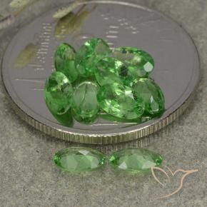 Gemas de Granate tsavorita Verde natural de 2.16 ct, Ovalada, VS