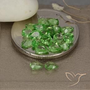 Gemas de Granate tsavorita Verde vivo natural de 2.48 ct, En forma de pera, VS