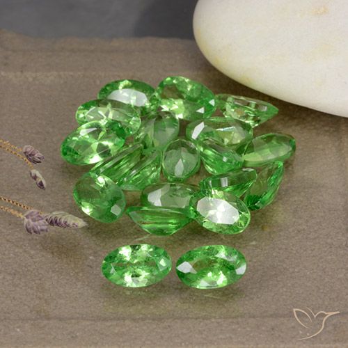 4.86ctw Natural Verde intenso Granate Tsavorita, Ovalada, VS