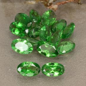 Gemas de granate tsavorita verde natural de 3,21 ct, corte óvalo, VS