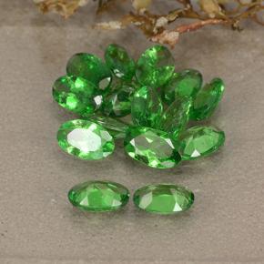 Gemas de granate tsavorita verde natural de 3,21 ct, corte óvalo, VS