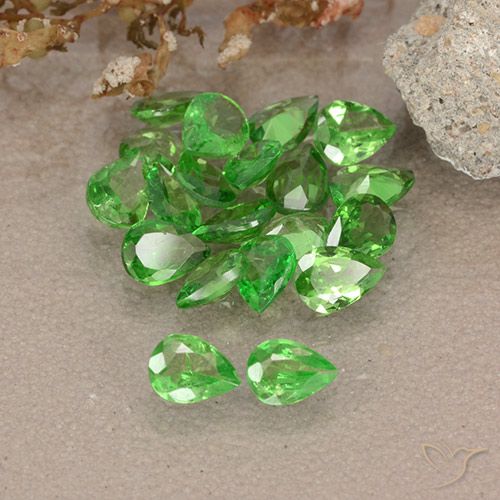 2.46ctw Natural Verde claro Granate Tsavorita, En forma de pera, VS