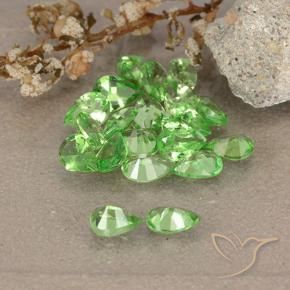 Gemas de Granate tsavorita Verde vivo natural de 2.48 ct, En forma de pera, VS