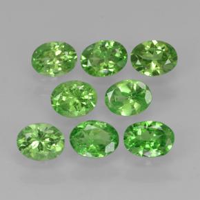 Gemas de granate tsavorita Verde vivo natural de 1.80 ct, Corte Óvalo, VS