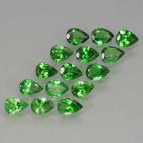 Gemas de granate tsavorita Verde medio natural de 2.29 ct, En forma de pera, VS
