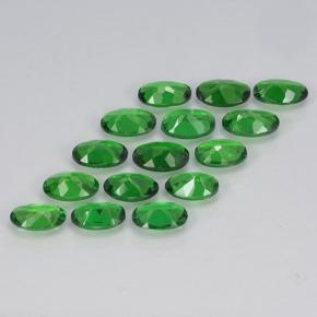 Gemas de granate tsavorita verde natural de 3,24 ct, corte óvalo, VS