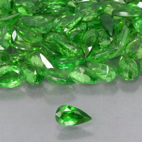 Granate tsavorita Verde claro natural de 0.20 ct, En forma de pera, VS