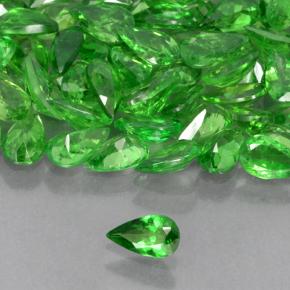 Granate tsavorita Verde claro natural de 0.20 ct, En forma de pera, VS