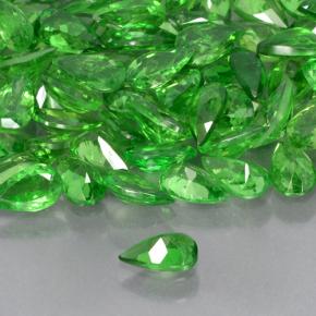 Granate tsavorita Verde claro natural de 0.20 ct, En forma de pera, VS
