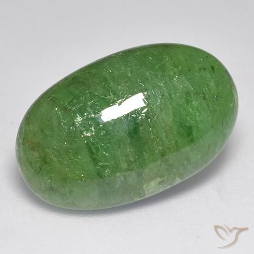 10.96ct Natural Verde medio Granate Tsavorita, Ovalada, Translúcido