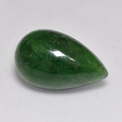 granate tsavorita Verde oscuro natural de 5.35 ct, En forma de pera, Translúcido