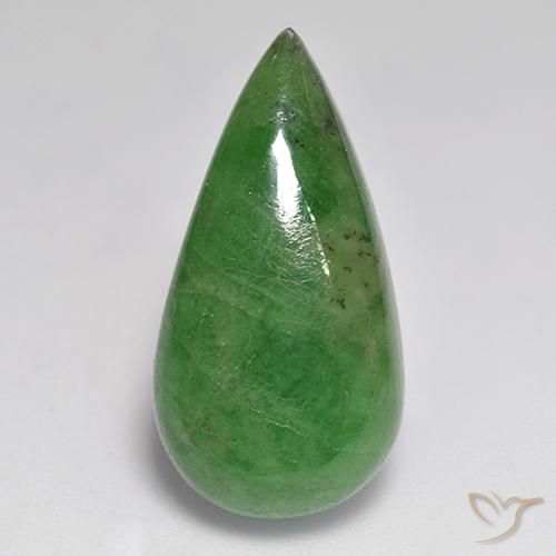 12.84ct Natural Verde medio Granate Tsavorita, En forma de pera, Translúcido