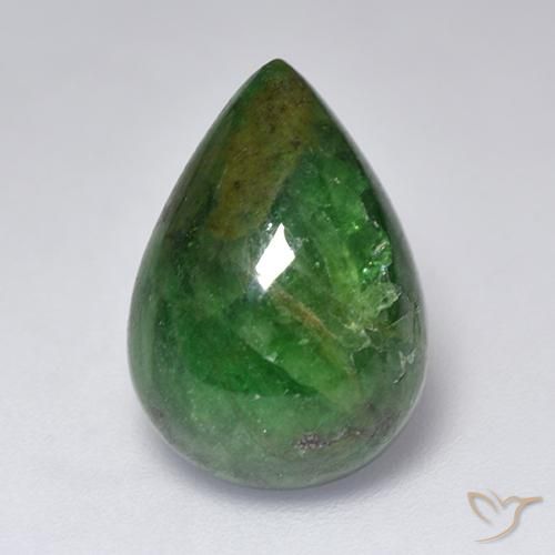 8.71ct Natural Verde bosque Granate Tsavorita, En forma de pera, Opaco