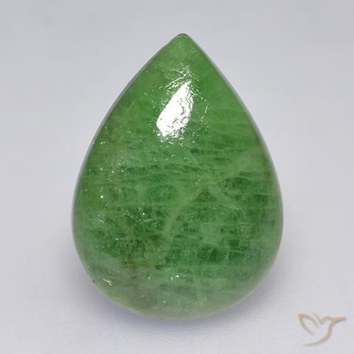 10.24ct Natural Verde lima Granate Tsavorita, En forma de pera, Translúcido