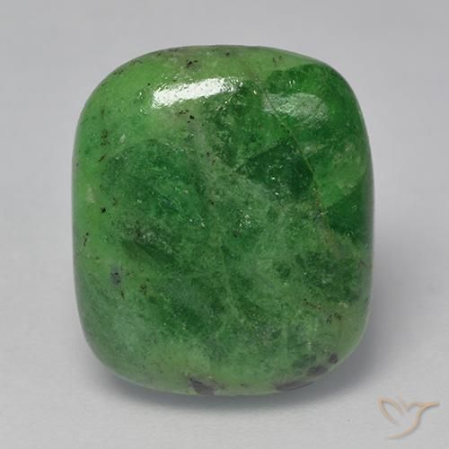 8.75ct Natural Verde cromo Granate Tsavorita, Forma Cojín, Translúcido