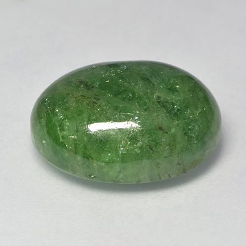 granate tsavorita Verde medio natural de 9.63 ct, Corte Óvalo, Translúcido