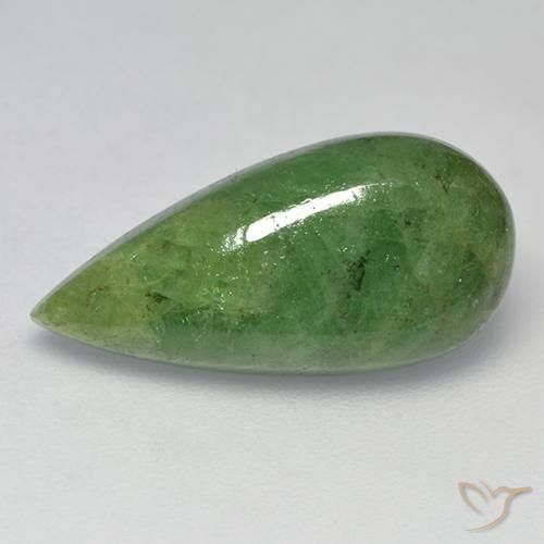 6.64ct Natural Verde medio Granate Tsavorita, En forma de pera, Translúcido
