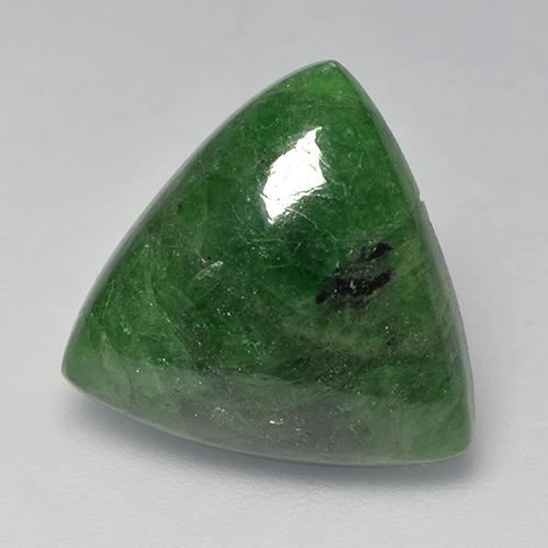 granate tsavorita Verde oscuro natural de 8.64 ct, Trillón, Translúcido