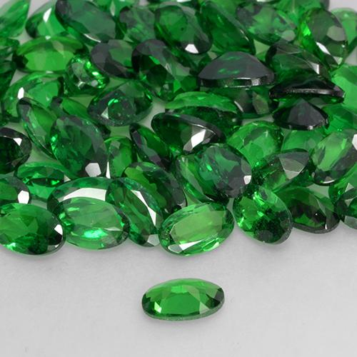 Granate tsavorita Verde medio natural de 0.23 ct, Ovalada, VS