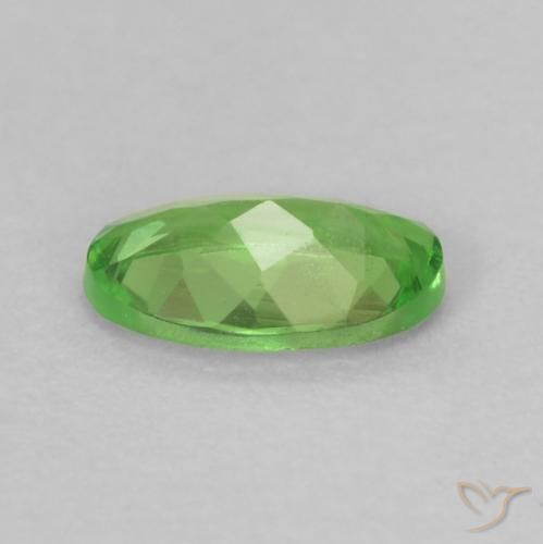 Granate tsavorita Verde vivo natural de 0.24 ct, Ovalada, VS