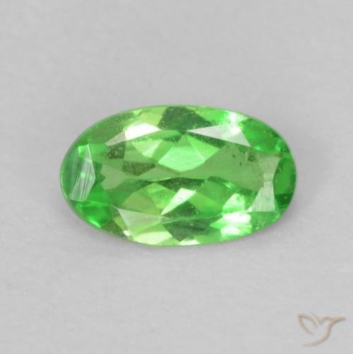 0.22ct Natural Verde claro Granate Tsavorita, Ovalada, VS