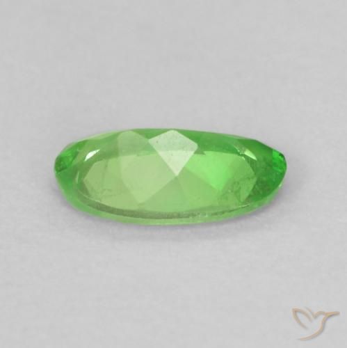 Granate tsavorita Verde claro natural de 0.22 ct, Ovalada, VS