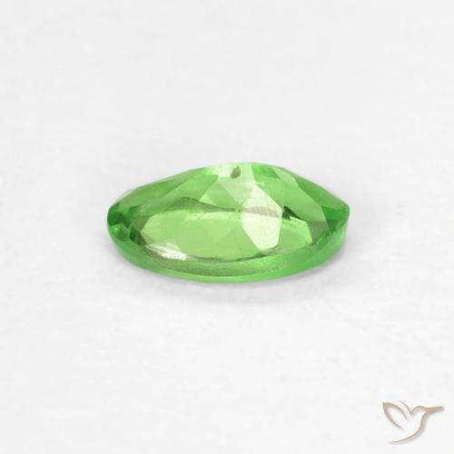Granate tsavorita verde natural de 0,28 ct, corte óvalo, VVS