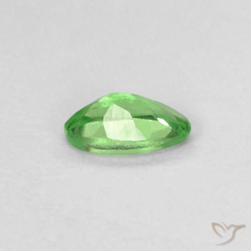 Granate tsavorita Verde vivo natural de 0.22 ct, Ovalada, VVS