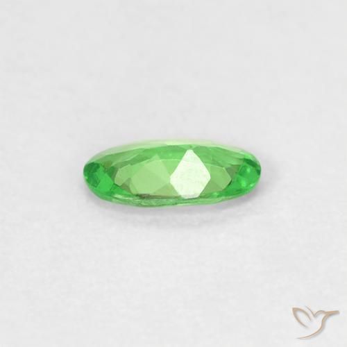 Granate tsavorita verde natural de 0,20 ct, corte óvalo, VVS