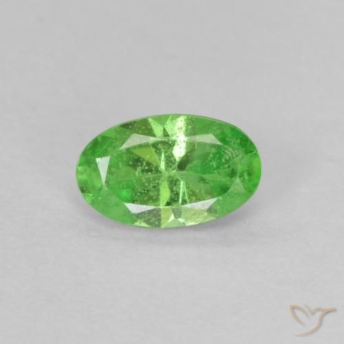 granate tsavorita Verde vivo natural de 0.28 ct, Corte Óvalo, VS