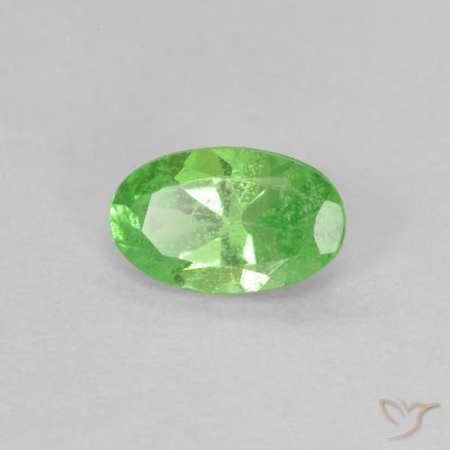 granate tsavorita Verde vivo natural de 0.28 ct, Corte Óvalo, VS